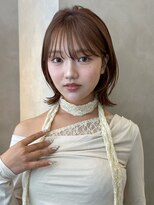 オムニス 表参道(Omnis)&nbsp;大人可愛い韓国ボブレイヤー顔周り20代30代くびれボブベージュ