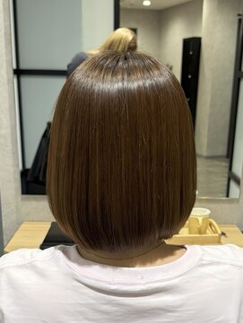 ハクバイジェービー 稲毛(hak by jb) 丸型◎髪質改善カラーで作るアッシュベージュ[稲毛駅/白髪染め]