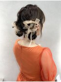 a23ツインヘア結婚式お呼ばれパーティーヘアアレンジ