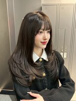 ウルスバイバレット 銀座(Urus by VALETTE)&nbsp;上品韓国ヘア オリーブグレージュ×控えめレイヤー