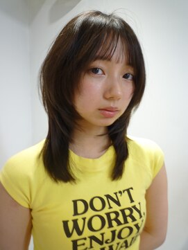 ナヌーク ダイカンヤマ(nanuk daikanyama) シャギーカットミディアムレイヤーくびれヘアストレートパーマ