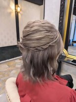アルヴェラヘアエッセンス(ARVELA hair essence)&nbsp;編み込みハーフアップ♪ボブヘアアレンジ