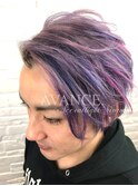 メンズブルーバイオレット×アクセントライツ