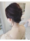 後れ毛ありふんわりアップ