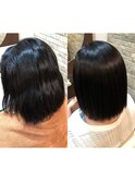 縮毛矯正・ボブ