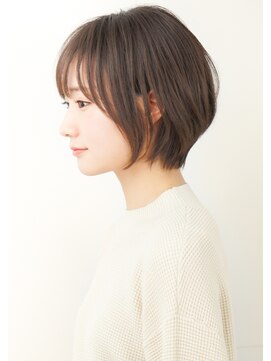 ルエ(rue) 『rue京都』大人可愛い小顔ワンサイドショートボブ前下がり