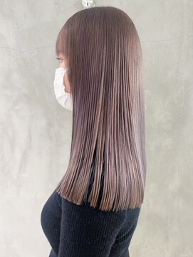 アルバム 渋谷パルコ(ALBUM) グレーベージュ_チェリーブラウンフェミニンロング_ba362921