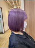 あやか流！ボブ×バイオレットカラー