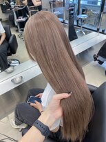 ペレ 栄店(PELE) 斜めバング/グレージュカラー/デザインカラー/栄/名駅