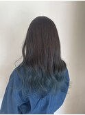 ブルーのグラデーションカラー