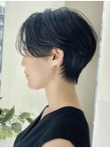 20代30代40代50代ショートカット耳かけショート前髪なしショート
