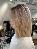 ロア インターナショナル 新宿店(LoA International)&nbsp;Balayage / ombre / long layer/ curtain bangs / English