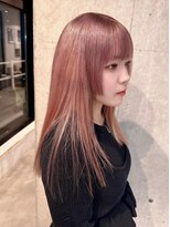ラヴィズム 長岡店(LUVISM)&nbsp;ピンクベージュダブルカラーブリーチ新潟長岡