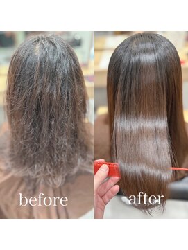 アース 若葉台店(EARTH) 髪質改善縮毛矯正の施術事例☆