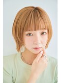 顔まわりレイヤー×ぷつっとボブ