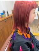 ツヤ髪ピンク