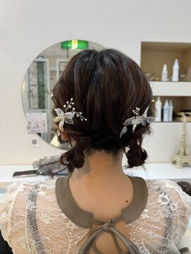 エミュ 天文館店(eMu) 結婚式お呼ばれツインアレンジ ☆