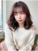ミディアムウルフひし形シルエットひし形ボブヨシンモリ
