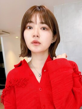 セイドット オモテサンドウ(Say. omotesando) Say.外ハネボブくびれボブミルクティーベージュピンクベージュ