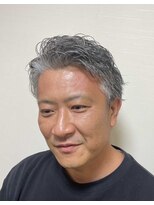 メンズウィル バイ スヴェンソン 札幌スタジオ(MEN'S WILL by SVENSON) ハチ上のみオールパーパスで巻いたパーマスタイル