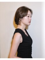 ランプ 代官山(the lamp)&nbsp;ブリーチなしショートレイヤーパーマアッシュ前髪レイヤー