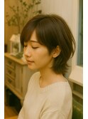 柔らか外ハネショートボブ