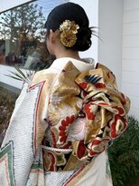 ロジェブルー(Rosier Bleu)&nbsp;【成人式ヘアセット】お団子×カチモリスタイル