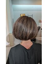 マオヘアー(MAO hair)&nbsp;【MAOｈａｉｒ】　丸みハイライト艶ボブ