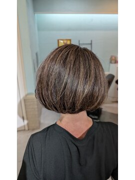 マオヘアー(MAO hair) 【MAOhair】 丸みハイライト艶ボブ