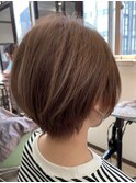 抜け感コンパクトショートボブ　耳掛けver