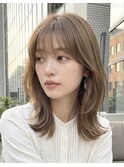 韓国レイヤーカット/顔周りレイヤー/髪質改善/韓国ヘア/横浜