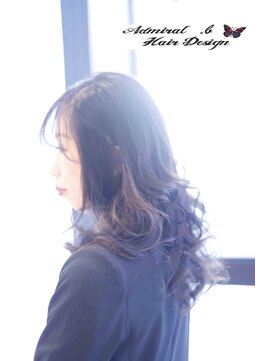 アドミラル ベー ヘアーデザイン(Admiral b Hair design) 透明感アッシュブルー！　心斎橋/堀江/南堀江 美容院 メンズ