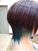 ショートレイヤースタイル on インナーカラー