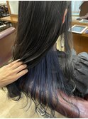 【EIGHT nagoya】インナーカラー/インナーハイライト/ブルー