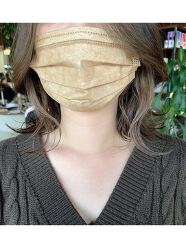 サロン クラッチ クリエイティブ コンセプト(salon CLUTCH creative concept) earring color × ash