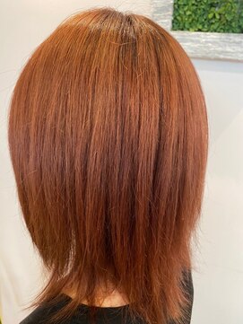 オギクボ ヴォイス(voice) 髪質改善voice★オレンジで個性派レイヤースタイル