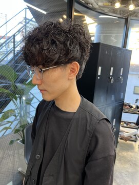 スレイ 西宮(SLAY) 前下がりマッシュ×スパイラルパーマ