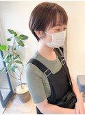 20代30代小顔大人マッシュショートナチュラル丸みショートカット