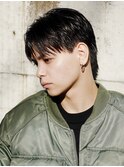 サーフカール/ 刈り上げセンターパート/ブルーブラック[新宿駅]