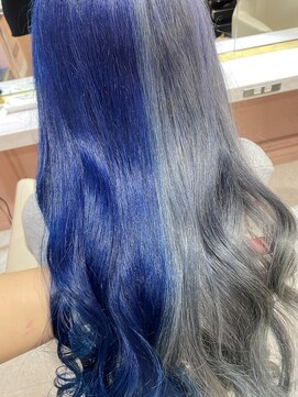 シェリエ(Cherie) ツートンカラー/寒色カラー/オーシャンブルー/ライトシルバー/