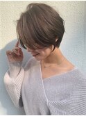 大人ショートボブショートカットショコラアッシュくびれミディ
