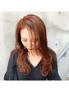 ボアップ(boappu) #ハイトーンカラー#オレンジカラー#ケアブリーチ#髪質改善