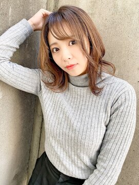 アルケー ヘアアンドヘッドスパ 錦糸町南口店(arche Hair&head spa) インナーグレージュ/マチルダボブ/前髪/ピンクベージュ/錦糸町