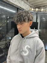 スレイ 西宮(SLAY)&nbsp;波巻きハイライトアップバングツーブロックマッシュ