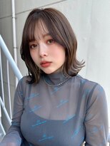 ジーナ 川崎(Zina)&nbsp;髪質改善＊ 暗めカラー外ハネくびれヘアボブ＊美髪【Zina川崎】