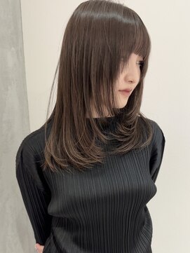 ヨーク(YOKE) 【YOKE】20代30代ミルクティーアッシュ顔まわりレイヤー