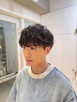 <翁長孝輔>ビジネスにも◎束感ツーブロックメンズマッシュ