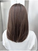 顔まわりカット/レイヤーカット/ロング/ブラウンカラー