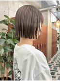 切りっぱなしボブ×透明感カラーC76