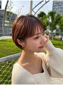 髪質改善＊うすめバング小顔ショート＊美髪【Zina宮益坂】